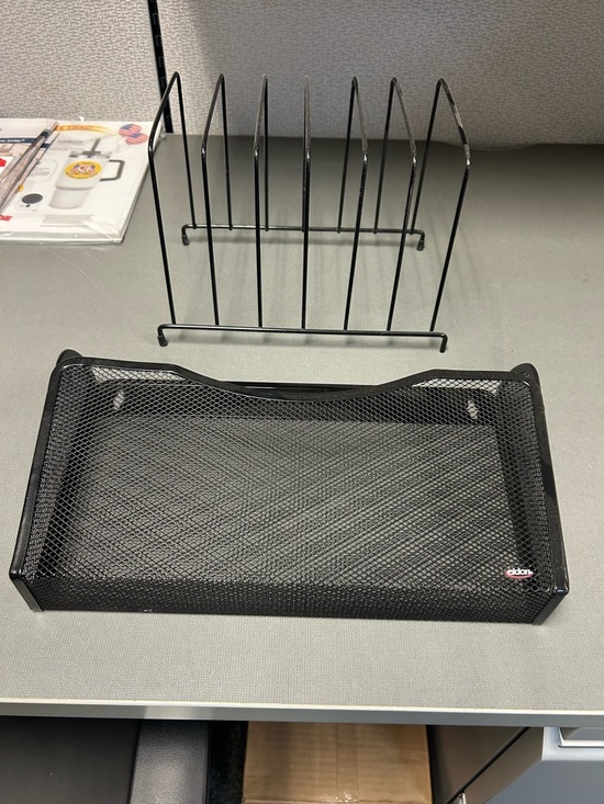 Eldon Other - Mesh Desk Tray Organizer in Black - edison